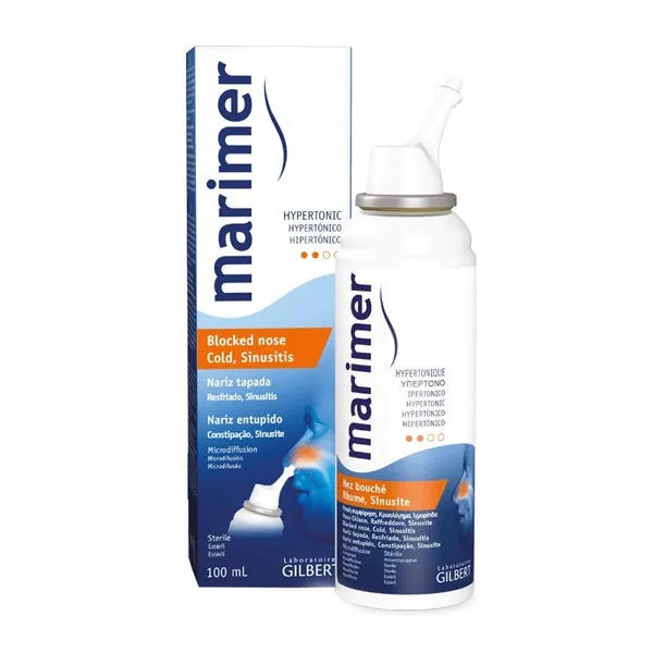 MARIMER Hipertónico Agua de Mar Estéril Nariz Tapada 100ml