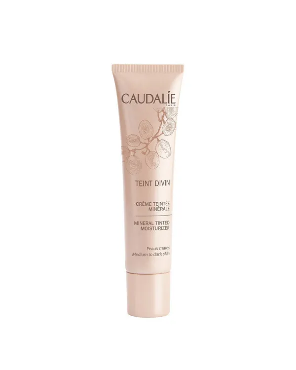 CAUDALIE Teint Divin Crema con Color Mineral Pieles Oscuras 30ML