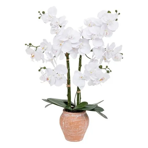 orquidea artificial dena h65cm terracota rosa