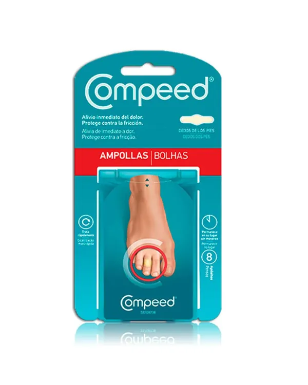 COMPEED Ampollas Toes Pies 8 apósitos