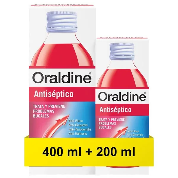 ORALDINE Antiséptico Pack 400ml + 200ml GRATIS