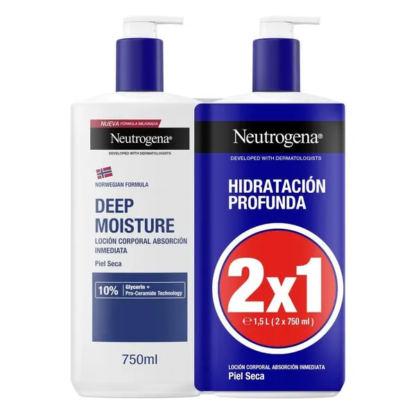 NEUTROGENA Loción Corporal Hidratante Profunda 2x750ml