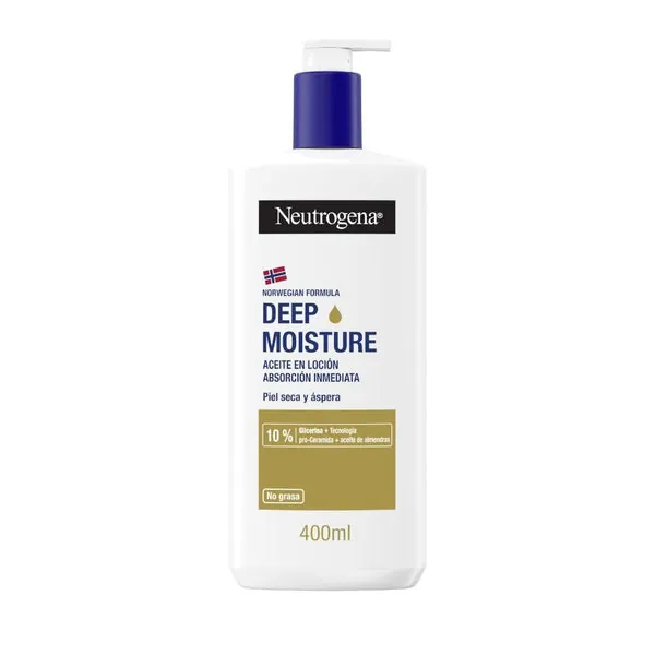 NEUTROGENA Aceite en Loción Hidratación Profunda Nueva Fórmula 400ml