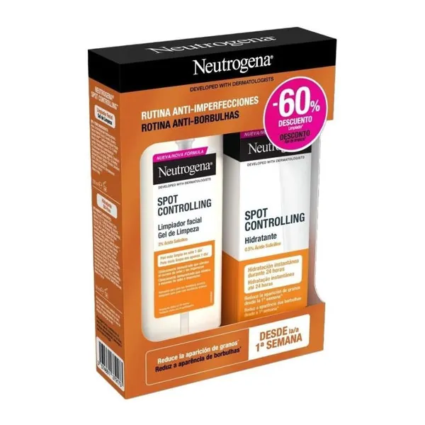 NEUTROGENA Spot Controlling Hidratante Oil Free 50ml + Limpiador Facial 200ml