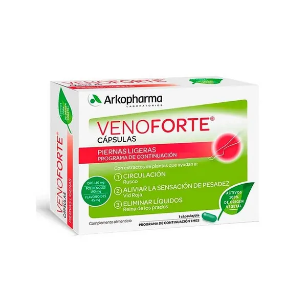 ARKOPHARMA Venoforte Piernas Ligeras 30 cápsulas