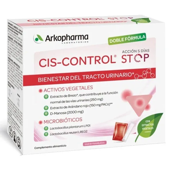CIS-CONTROL STOP Arkopharma Sabor Frambuesa 15 sobres