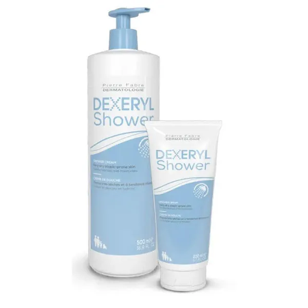 DEXERYL Crema de Ducha Limpiadora 500ml + Crema de Ducha 200 ml de Regalo