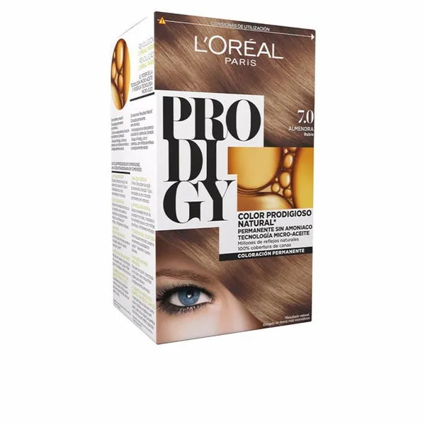 L'Oréal Paris Prodigy Coloración Permanente 7.0-Almendra Lote