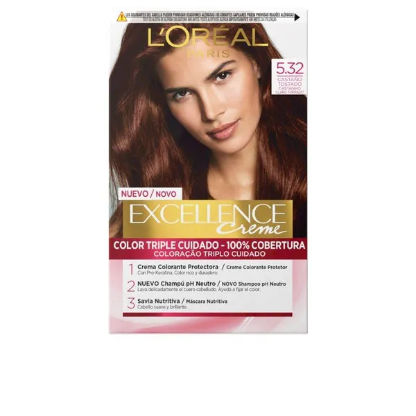 L'Oréal Paris Excellence Creme Tinte 5.32-Castaño Tostado 192 ml