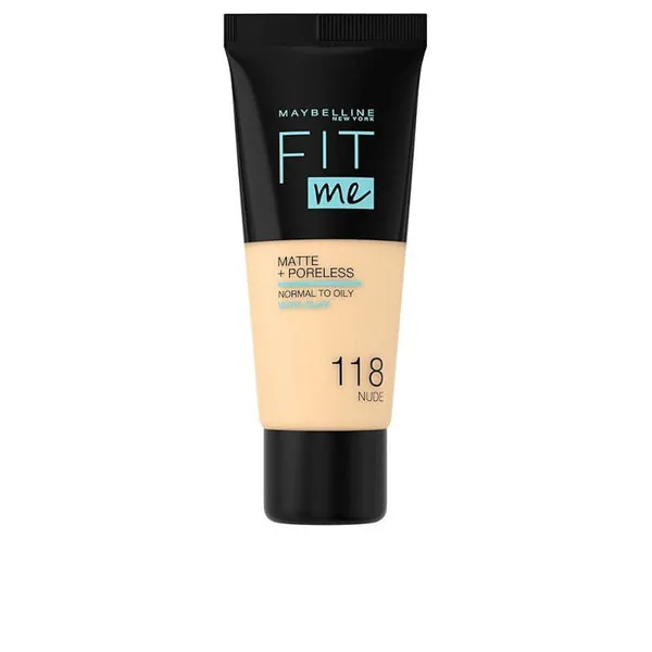 Maybelline Fit Me Matte+Poreless Foundation 118-Nude 30ml
