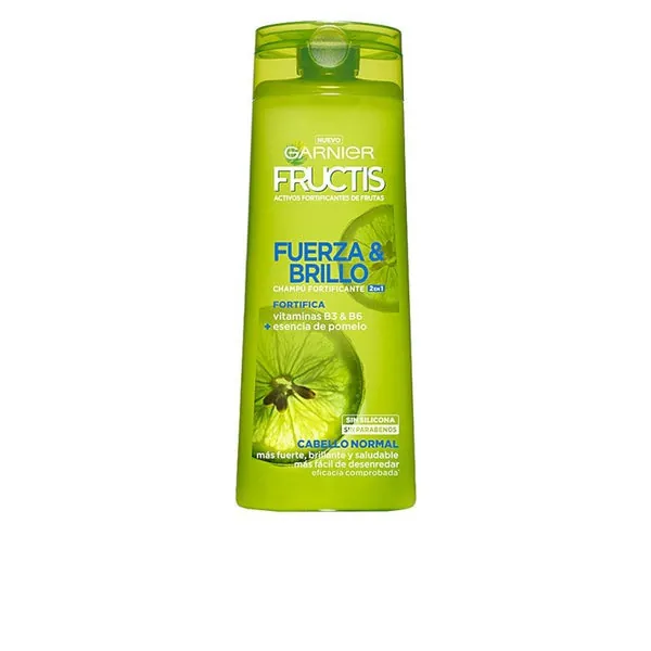 Garnier Fructis Fuerza & Brillo 2 En 1 Champú 360 ml