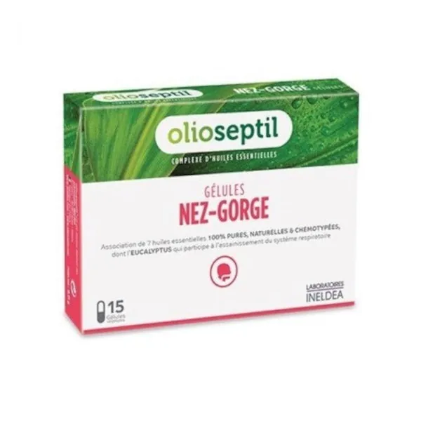 Ineldea Olioseptil Nariz Garganta 15 Cápsulas