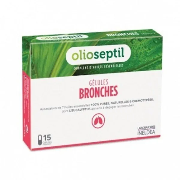 Ineldea Olioseptil Bronquios 15 Cápsulas