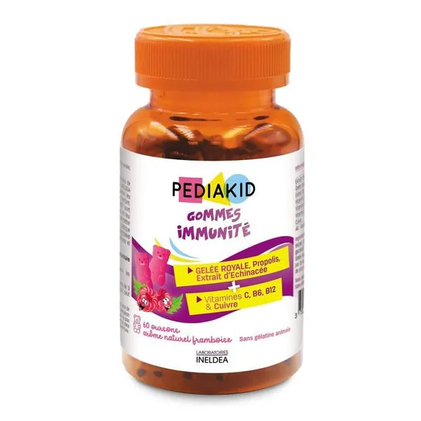 Ineldea Pediakid Ositos Inmuno Frambuesa 60 Gominolas