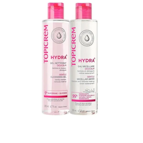 Topicrem Hydra+ Rutina Facial Gel Limpiador y Agua Micelar 2 Piezas 200ml