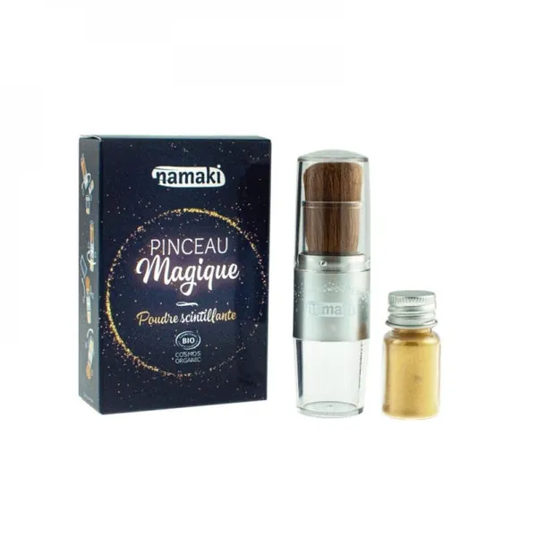 Namaki Pincel Mágico Polvo Brillante Dorado 1 Unidad
