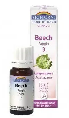 Biofloral Beech - Haya 3 (Comprensión y Aceptación) Flores de Bach Bio Gránulos Sin Alcohol 9 g