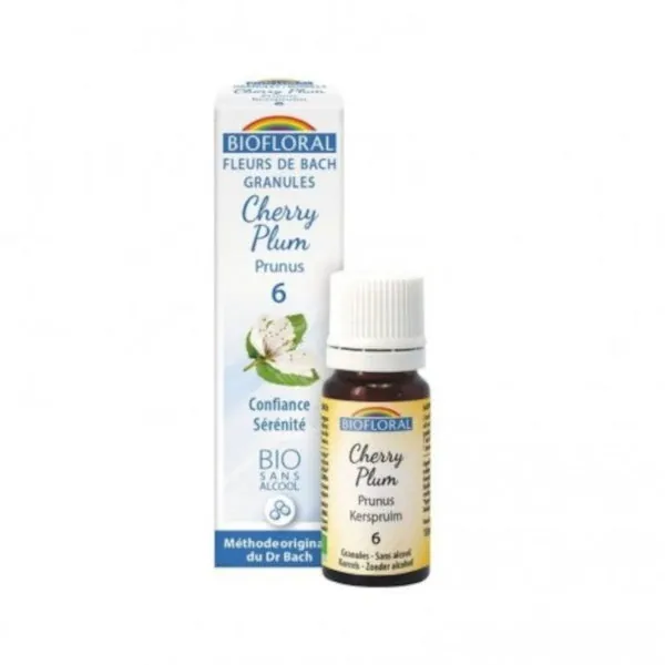 Biofloral Cherry Plum - Cerasífra 6 (Confianza y Serenidad) Flores de Bach Bio Gránulos Sin Alcohol 9 g