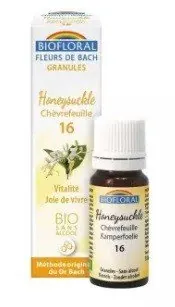 Biofloral Honeysuckle - Madreselva 16 (Vitalidad y Alegría de Vivir) Flores de Bach Bio Gránulos Sin Alcohol 9 g