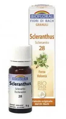 Biofloral Scleranthus - Escleranto 28 (Fuerza de Voluntad) Flores de Bach Bio Gránulos Sin Alcohol 9 g
