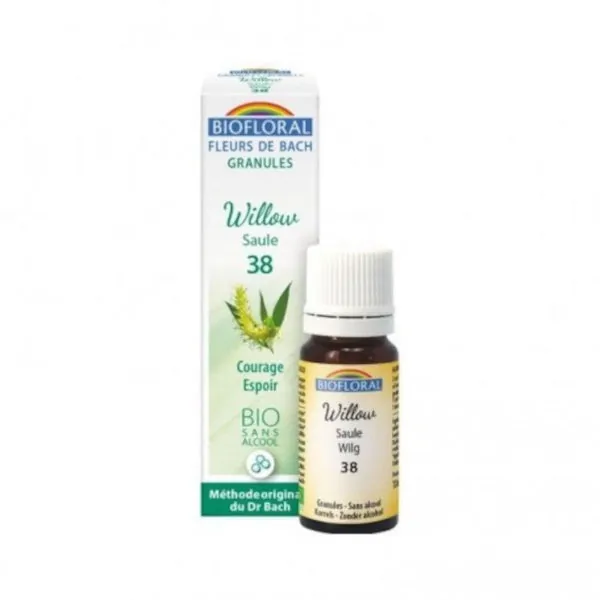 Biofloral Willow - Sauce 38 (Ánimo y Esperanza) Flores de Bach Bio Gránulos Sin Alcohol 9 g