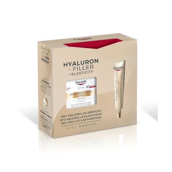 Eucerin Pack Hyaluron-Filler Elasticity Crema Día SPF30 50ml + Contorno de ojos 15ml