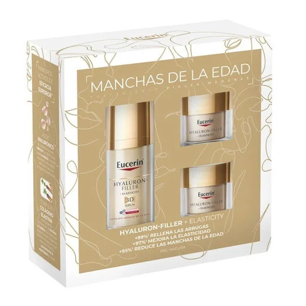 EUCERIN Hyaluron-Filler Elasticity 3D Sérum + Mini Elasticity Día + Mini Elasticity Noche【Pack Navidad】