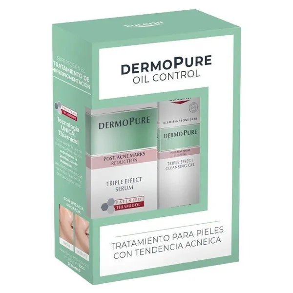 EUCERIN Dermopure Sérum Triple Efecto 40ml + Gel Limpiador Concentrado Triple Efecto 75ml【Pack Navidad】