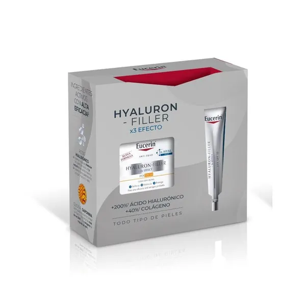 Eucerin Pack Hyluron-Filler Crema de Día SPF30 50ml + Contorno de ojos 15ml