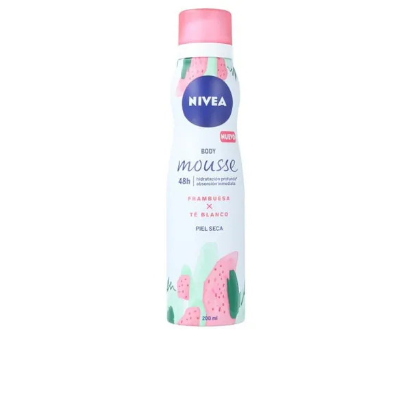 Nivea Body Mousse Hidratacion Profunda Frambuesa 200 ml