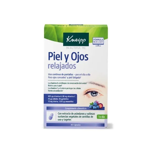 KNEIPP Piel y Ojos Relajados 30 Cápsulas