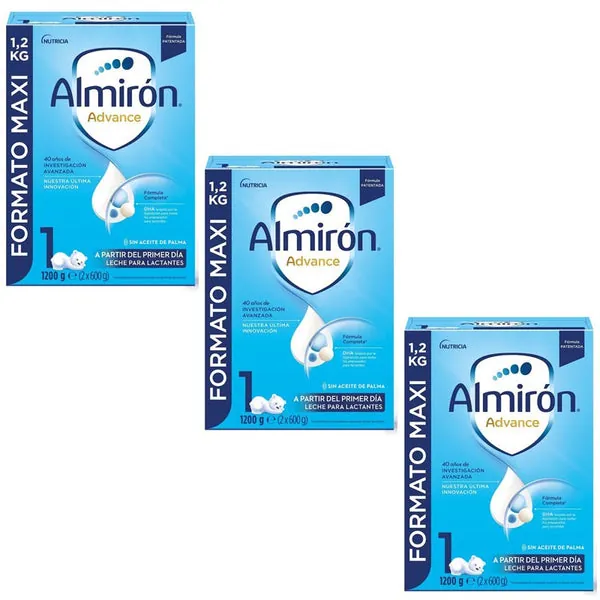 ALMIRÓN Advance 1 con Pronutra Leche para Lactantes Pack 3x1200gr