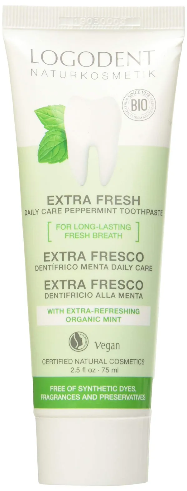 Logona Dentifrico Extra Fresco Menta Daily Care 75ml