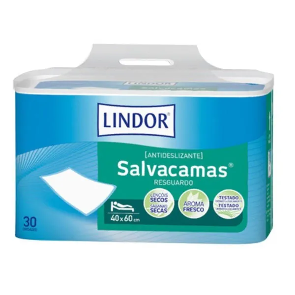 LINDOR Salvacamas Empapadores 40x60 cm 30 Unidades