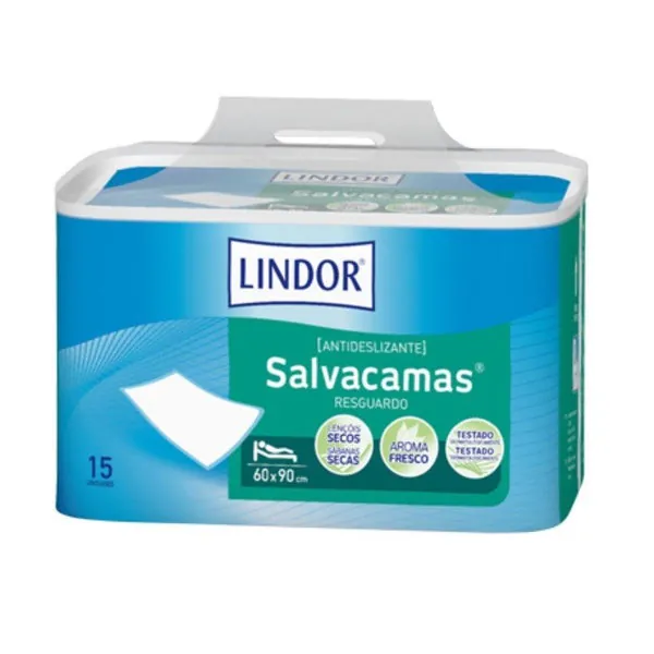 LINDOR Salvacamas Empapadores 60x90cm 15 Unidades
