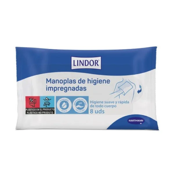 LINDOR Manoplas Higiénicas 8uds