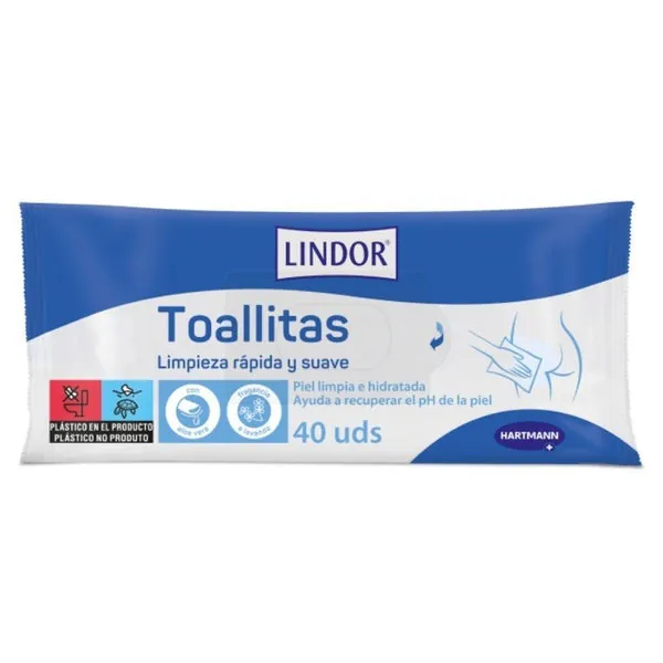 LINDOR Toallitas Húmedas 40uds