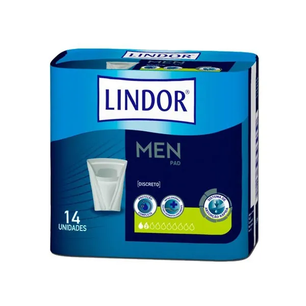 LINDOR Men Pad 2 Gotas 14 Unidades
