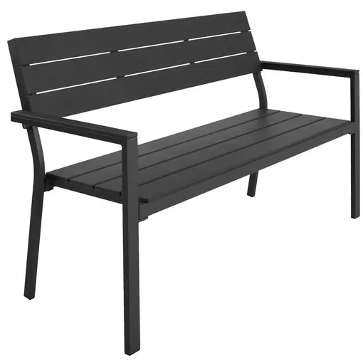 banco de jardin line gris oscuro