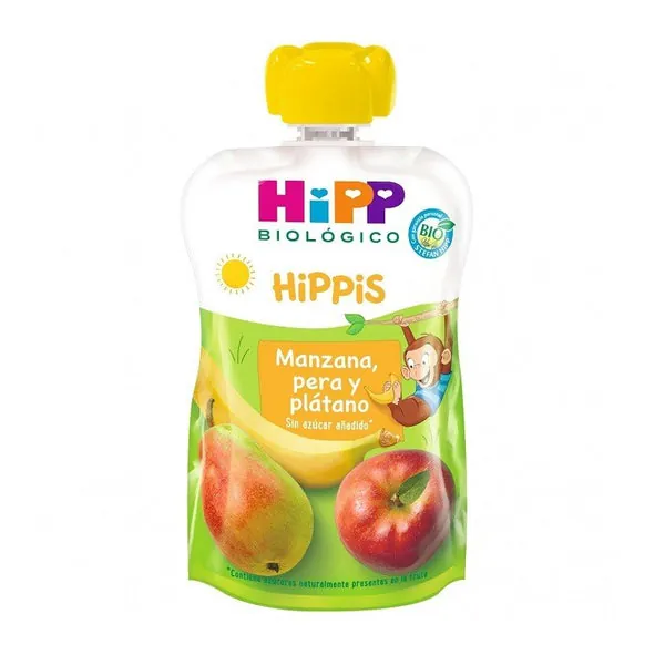 Hipp Biológico Bolsita Hippis Manzana, Pera y Plátano 100gr