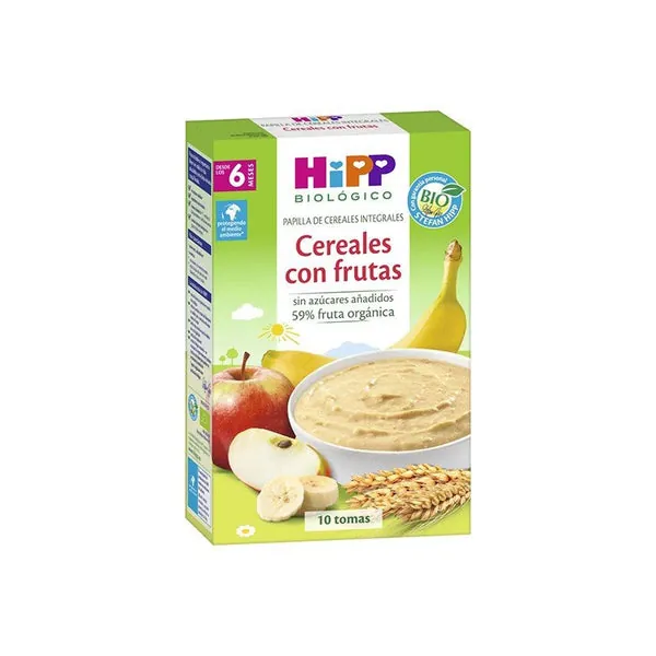 HIPP Biológico Papilla Cereales Integrales con Fruta +6 meses 250gr