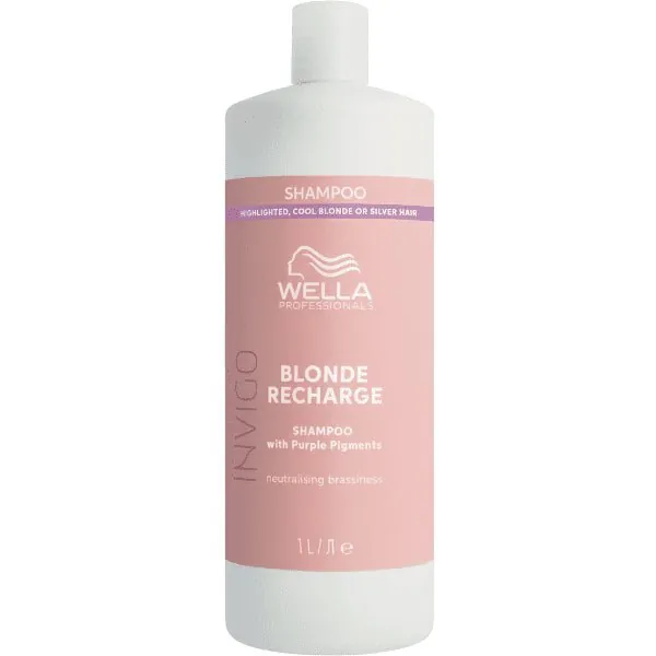 Wella Professionals Invigo Blonde Recharge Champú 1000ml
