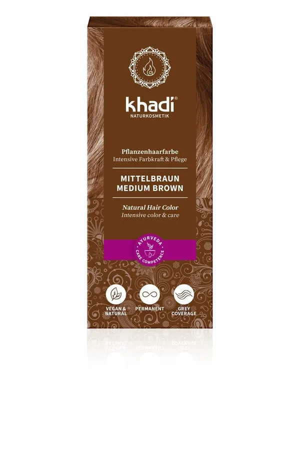 Khadi Herbal Color Castaño Medio 100 g