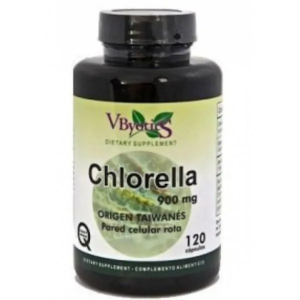 Vbyotics Chlorella Taiwan para Pared Celular Rota 120 Cápsulas