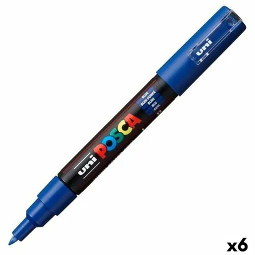rotuladores posca pc 1m azul 6 unidades