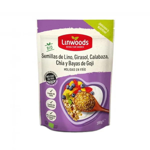 Linwoods Lino, Girasol, Calabaza, Chía y Goji 200 g