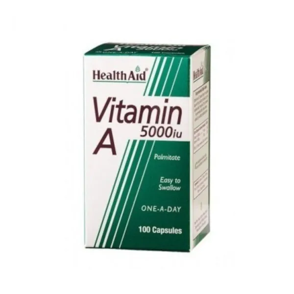 Health Aid Vitamina A 5.000 UI 100 Cápsulas