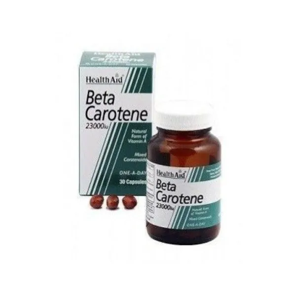 Health Aid Betacaroteno Natural 23.000 UI 30 Cápsulas