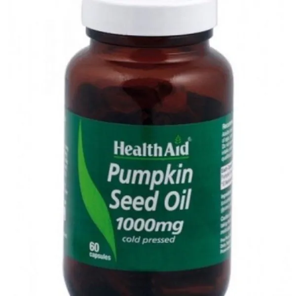 Health Aid Aceite de semilla de Calabaza 60 Cápsulas 1000 mg