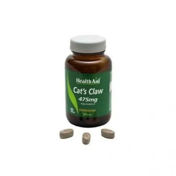 Health Aid Uña de Gato 475 mg 60 Comprimidos